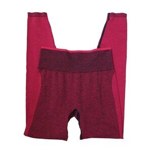 PINK Victoria's Secret Women's Red Black Seamless Sweetheart Tights Size S